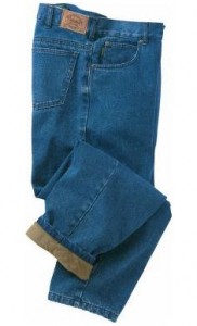 lined jeans, cabelas jeans
