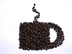 coffee beans, coffee mug