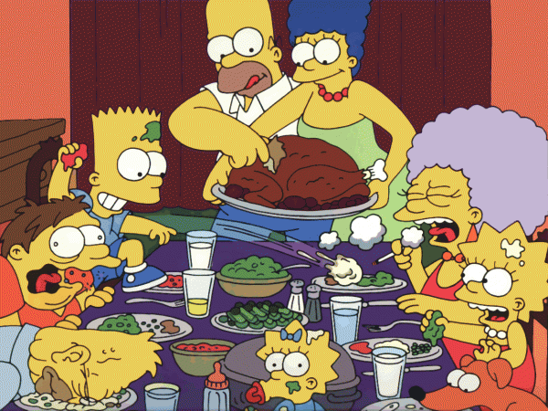 simpsons, thanksgiving