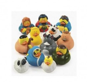 rubber duck nativity, crazy nativity scene
